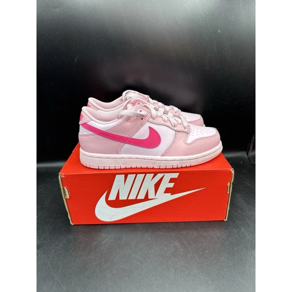 Nike Dunk Low PS 'Triple Pink' Toddler Size 13.5c NEW